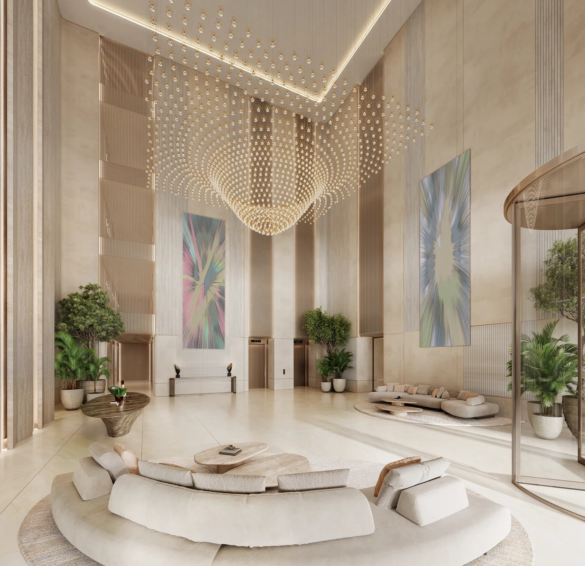 Résidence Fairmont de 3 chambres avec vue sur Burj Khalifa dans la tour Solara - 8