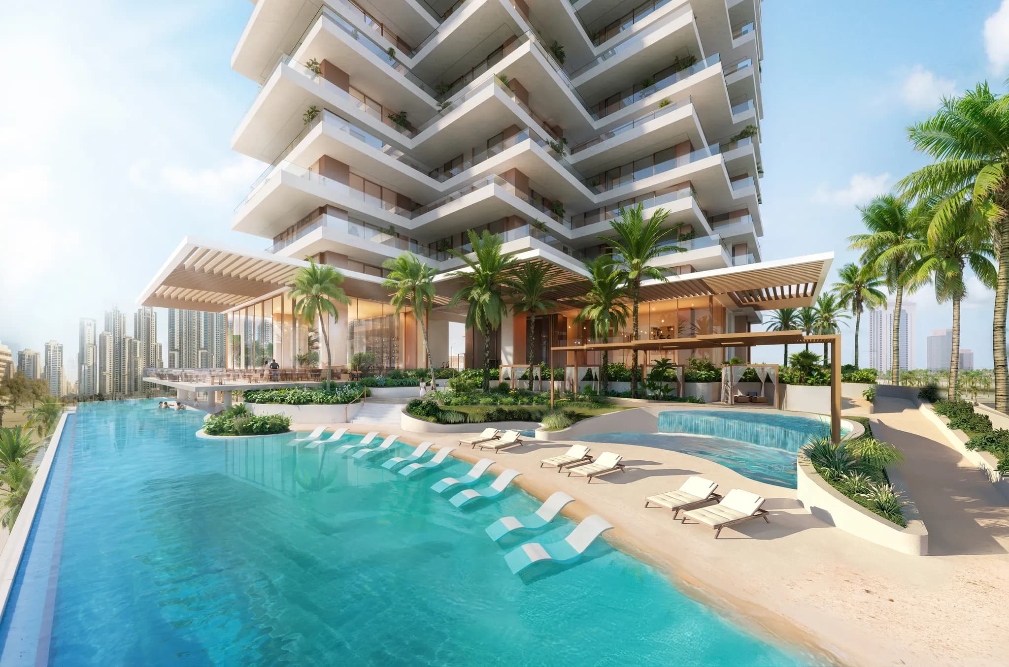Résidence Fairmont de 3 chambres avec vue sur Burj Khalifa dans la tour Solara - 9