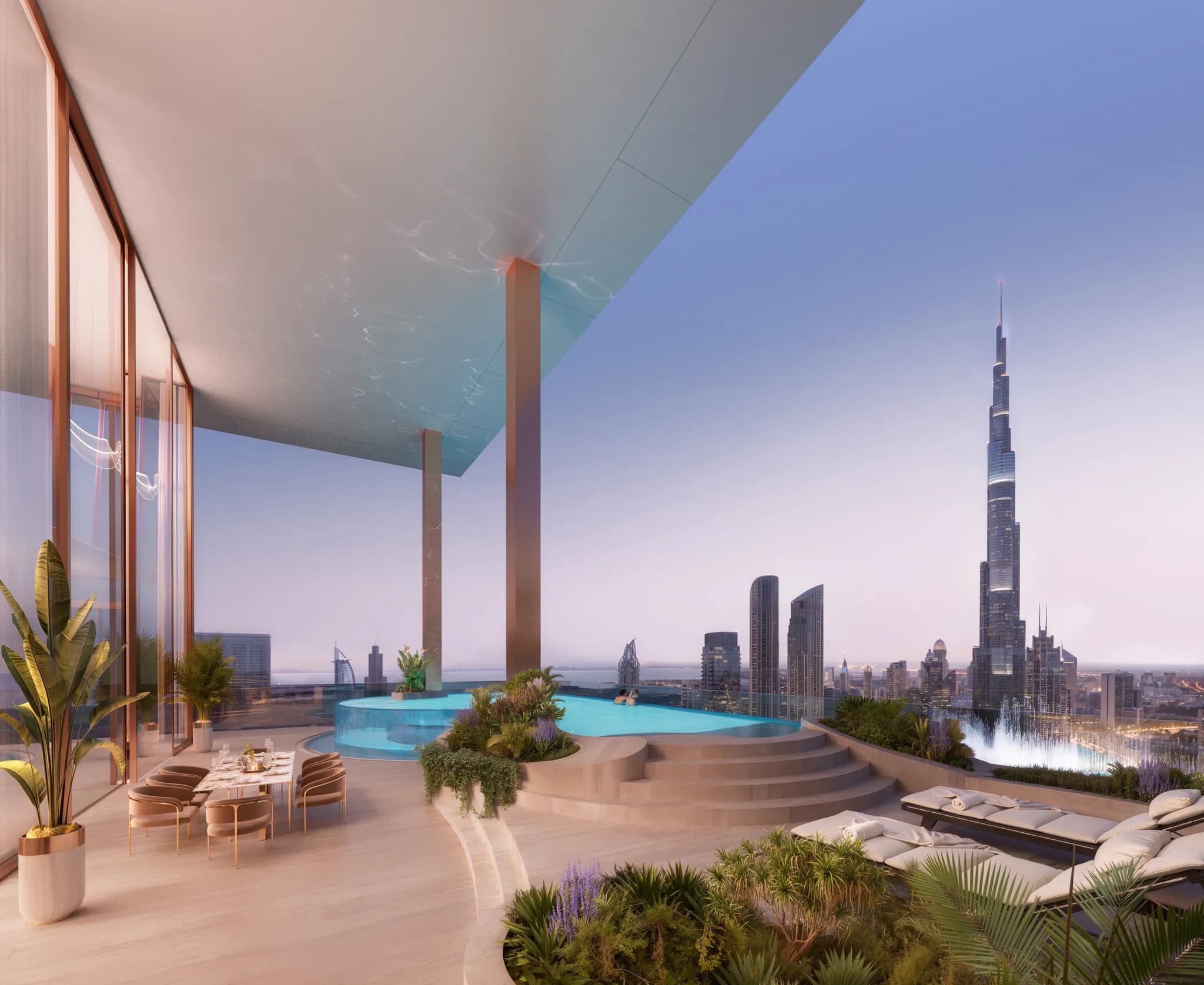Résidence Fairmont de 3 chambres avec vue sur Burj Khalifa dans la tour Solara - 11