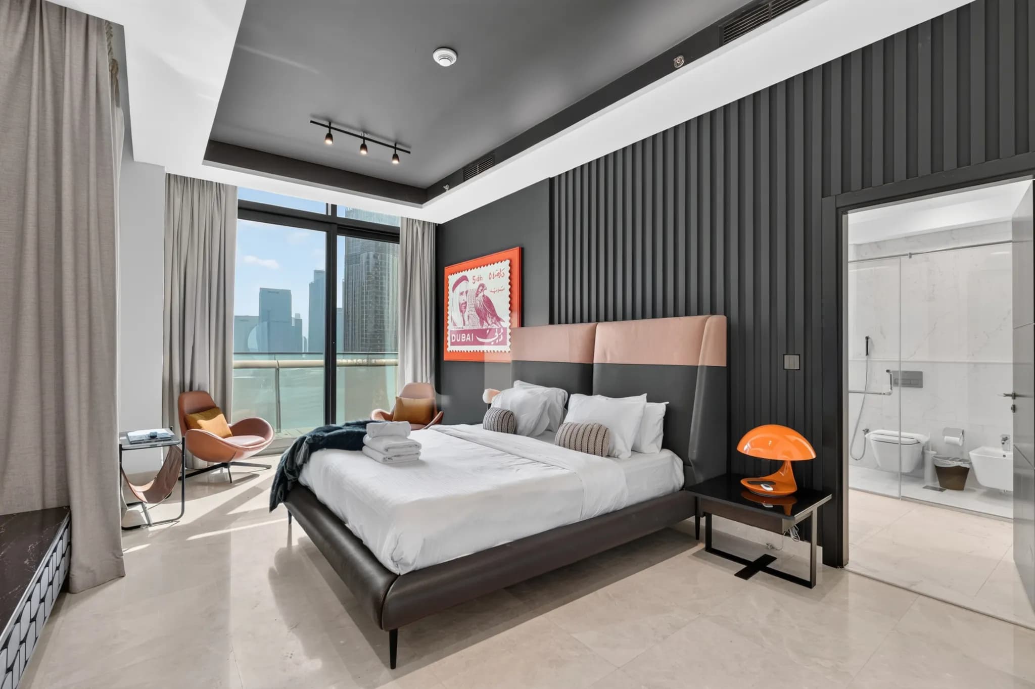 位于市中心Burj Vista Tower 2的充满活力的五居室天际线顶层公寓 - 9