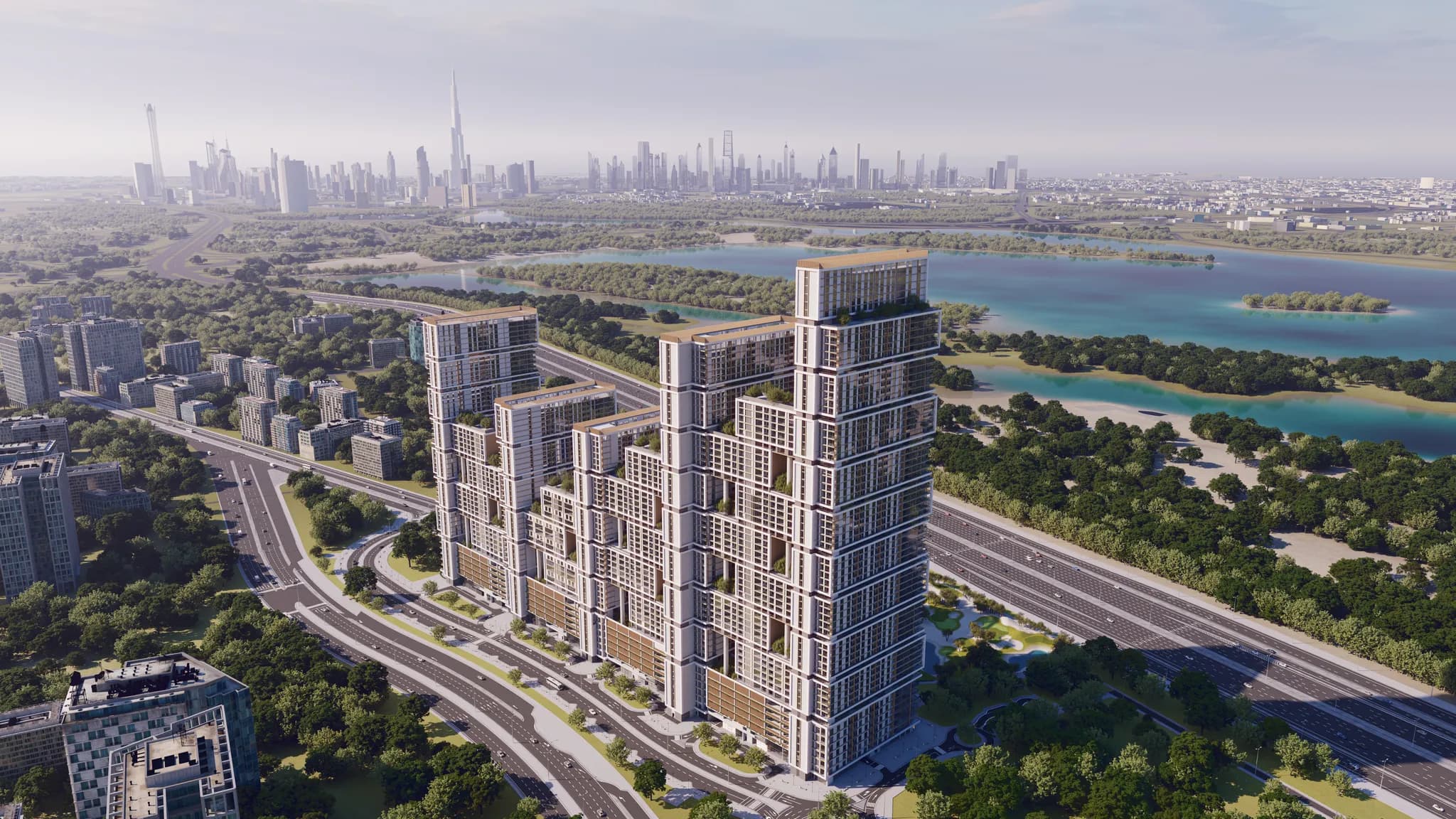 Rare duplex 3 chambres avec golf et vue sur la ville à Ras Al Khor - 1