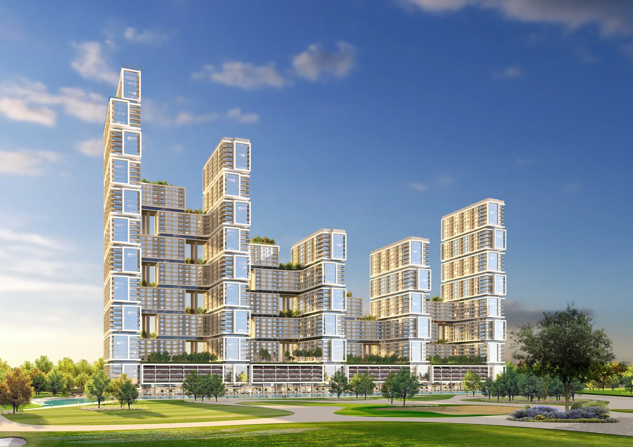Rare duplex 3 chambres avec golf et vue sur la ville à Ras Al Khor - 2