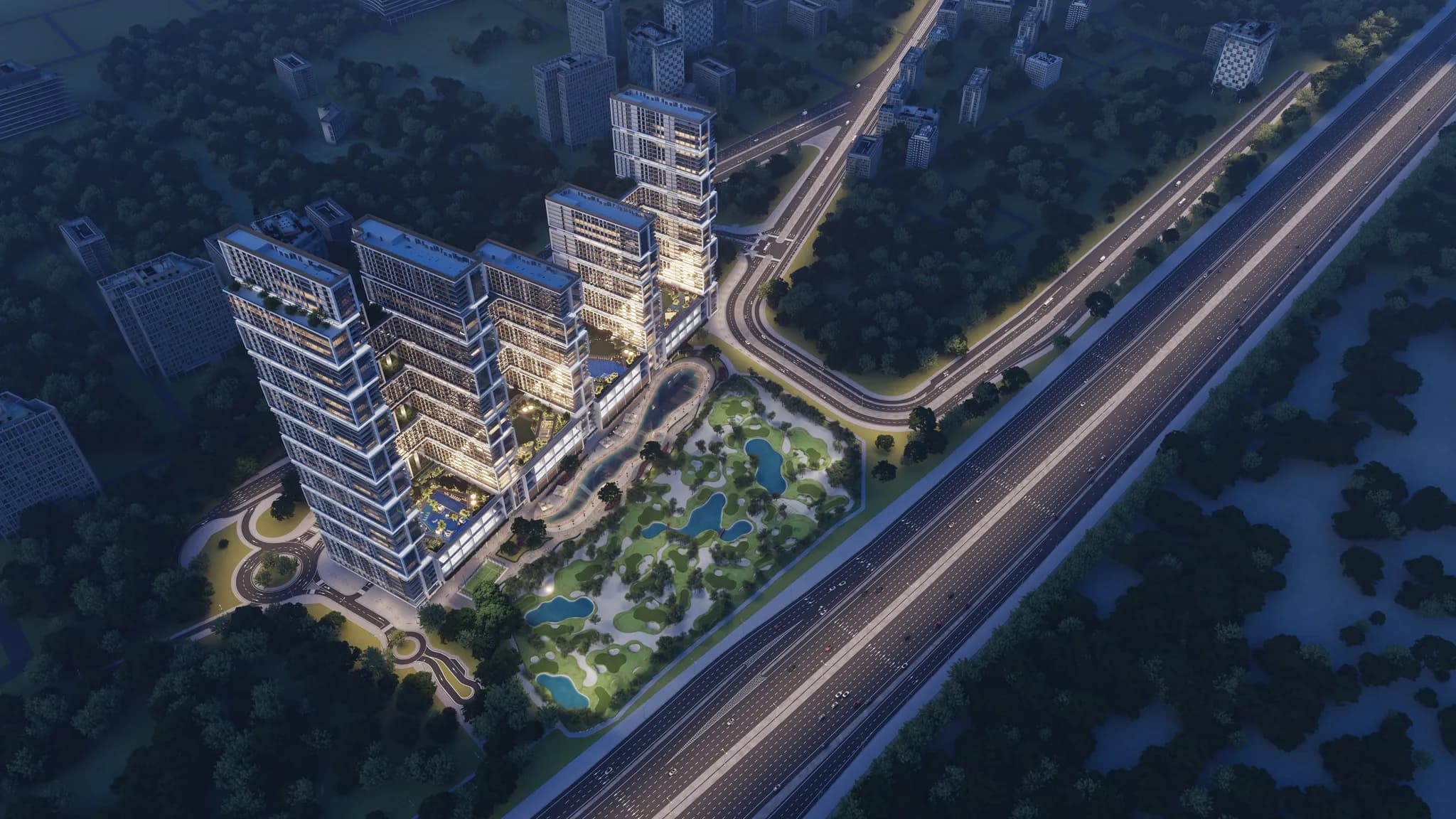 Rare duplex 3 chambres avec golf et vue sur la ville à Ras Al Khor - 4