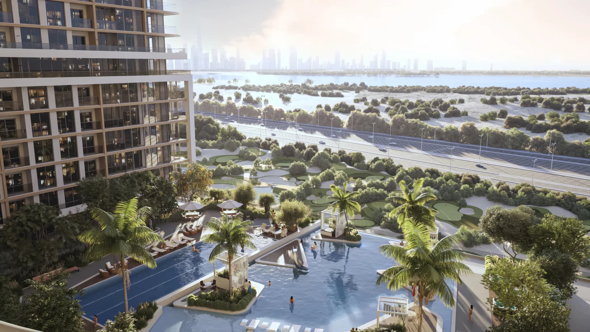 Rare duplex 3 chambres avec golf et vue sur la ville à Ras Al Khor - 6