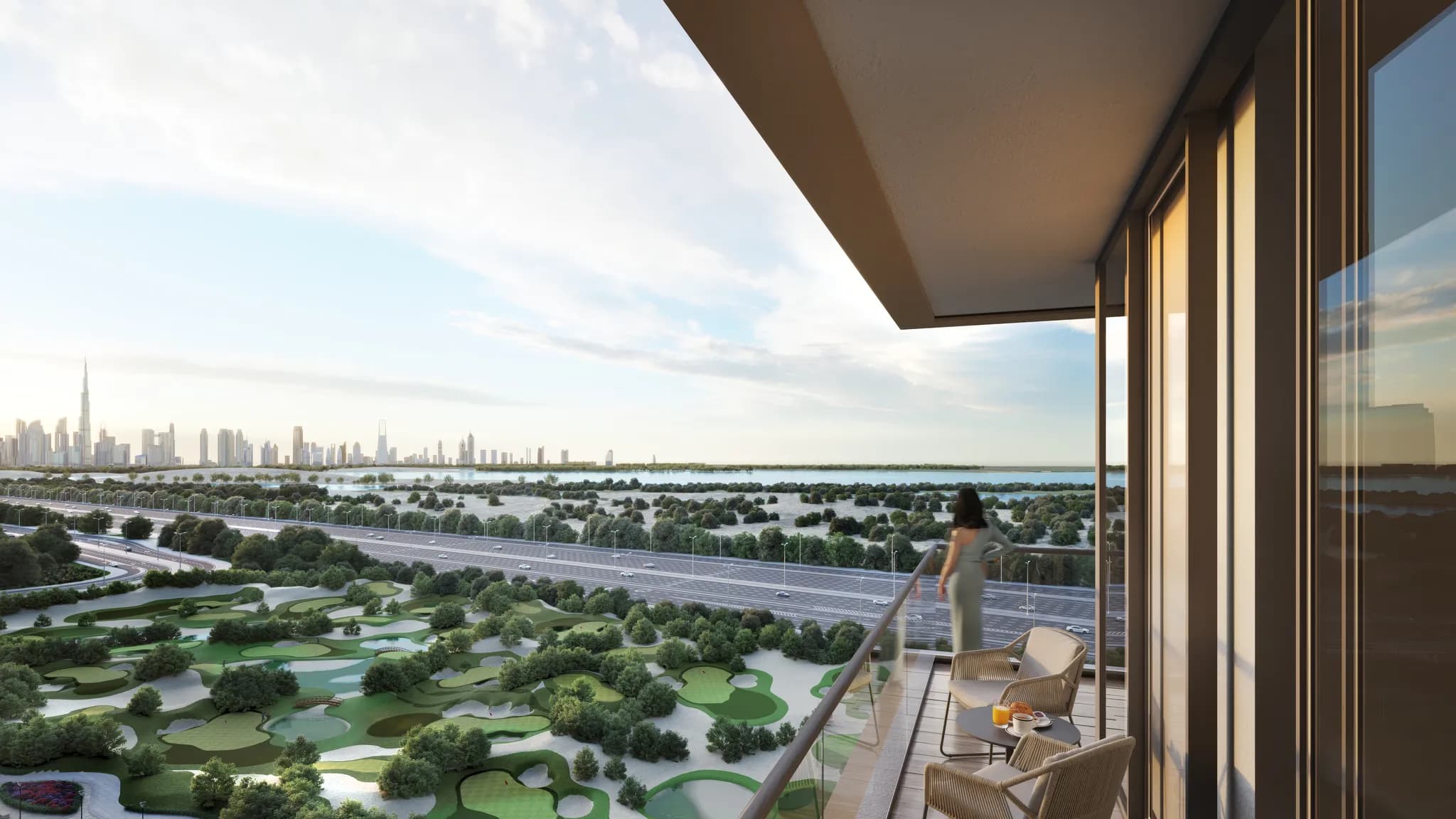 Rare duplex 3 chambres avec golf et vue sur la ville à Ras Al Khor - 9