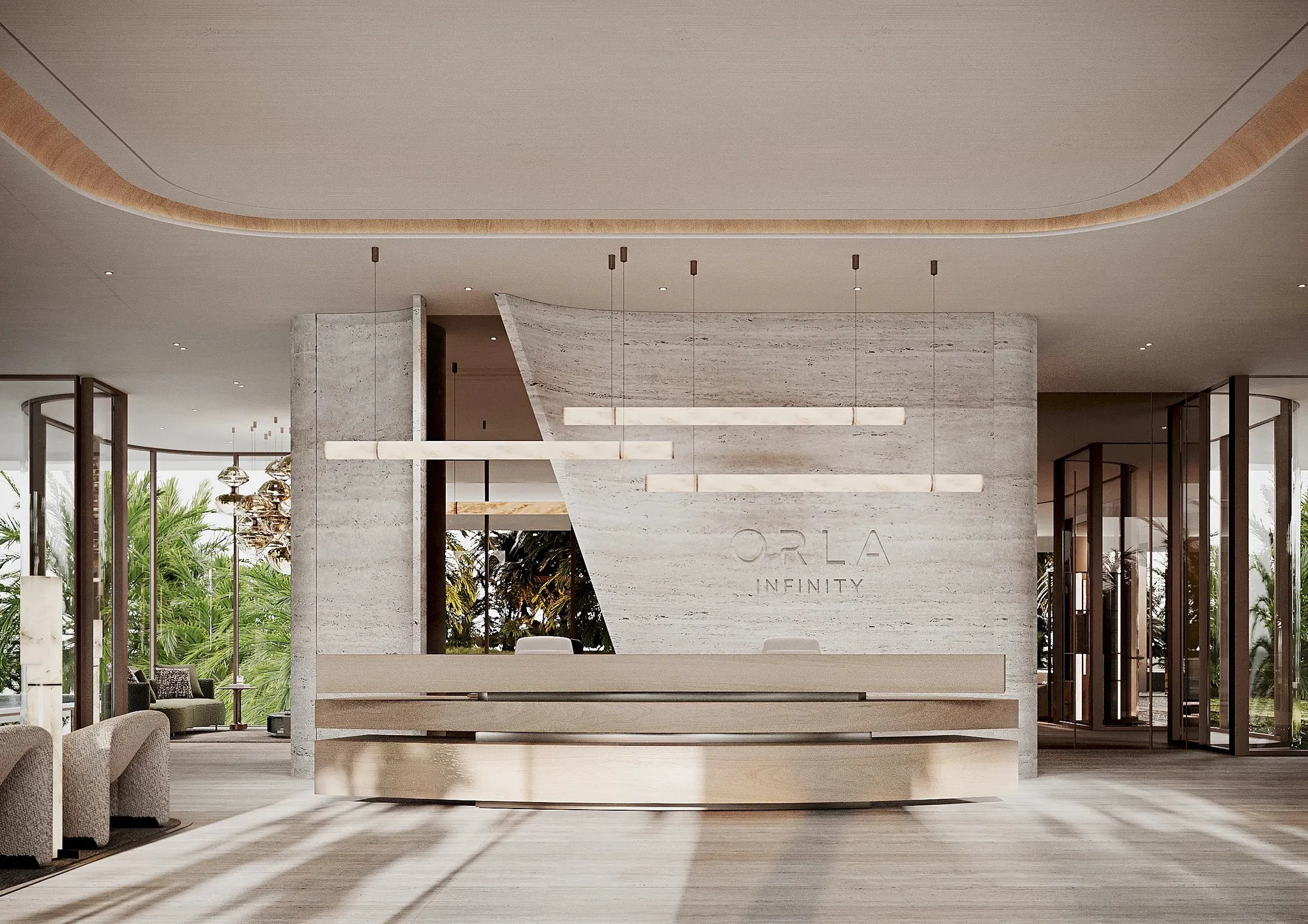 Where Orla Infinity sits, how it connects